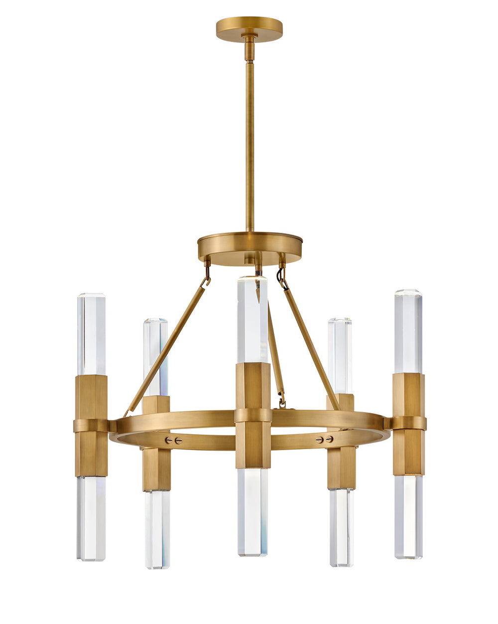 Fredrick Ramond Canada - LED Chandelier - Cecily - Heritage Brass- Union Lighting Luminaires Decor