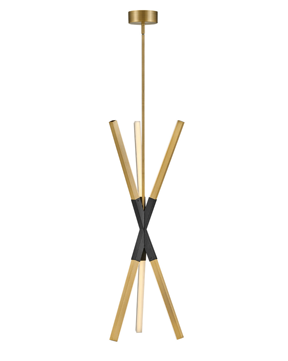Fredrick Ramond Canada - LED Pendant - Rae - Lacquered Brass- Union Lighting Luminaires Decor