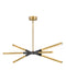 Fredrick Ramond Canada - LED Linear Pendant - Rae - Lacquered Brass- Union Lighting Luminaires Decor