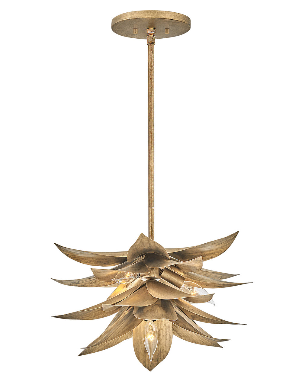 Fredrick Ramond Canada - LED Pendant - Agave - Burnished Gold- Union Lighting Luminaires Decor