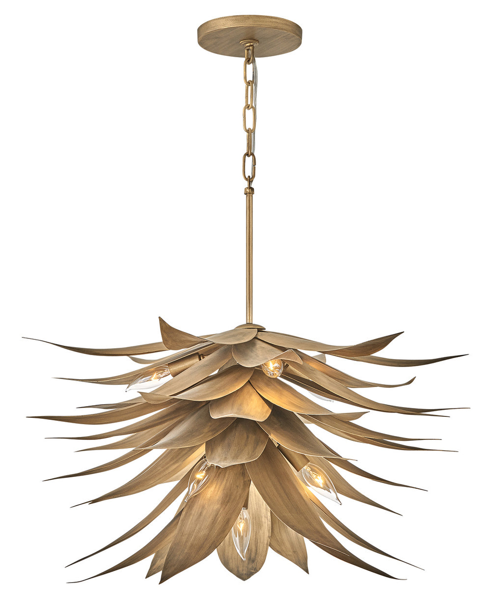 Fredrick Ramond Canada - LED Pendant - Agave - Burnished Gold- Union Lighting Luminaires Decor