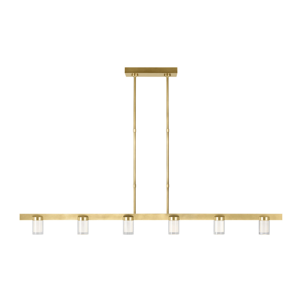 Visual Comfort Modern - LED Linear Suspension - Esfera - Natural Brass- Union Lighting Luminaires Decor