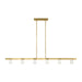 Visual Comfort Modern - LED Linear Suspension - Esfera - Natural Brass- Union Lighting Luminaires Decor