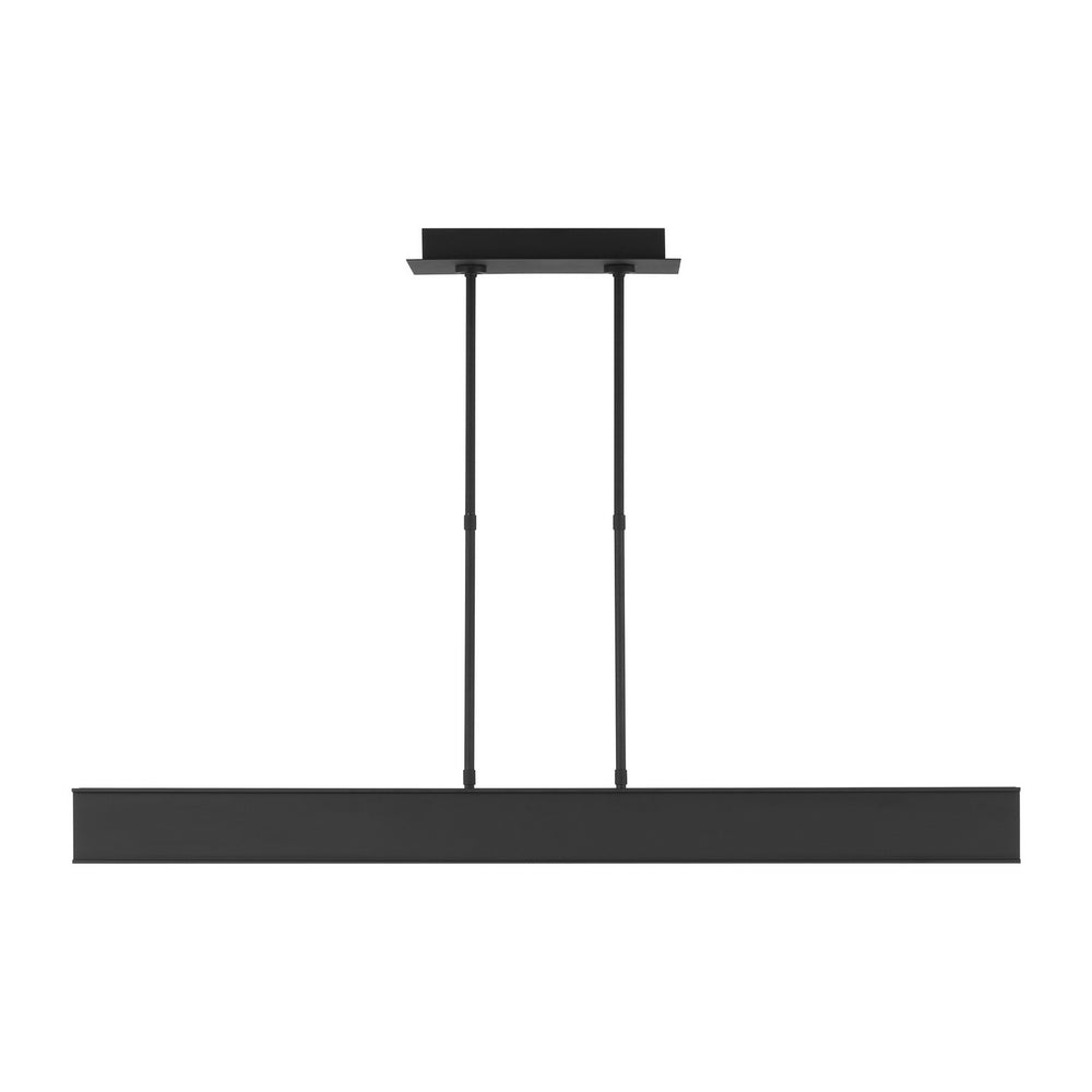 Visual Comfort Modern - LED Linear Suspension - I-Beam - Nightshade Black- Union Lighting Luminaires Decor
