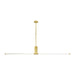 Visual Comfort Modern - LED Linear Suspension - Phobos - Natural Brass- Union Lighting Luminaires Decor