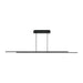 Visual Comfort Modern - LED Linear Suspension - Stagger - Nightshade Black- Union Lighting Luminaires Decor