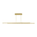 Visual Comfort Modern - LED Linear Suspension - Stagger - Natural Brass- Union Lighting Luminaires Decor