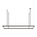 Visual Comfort Modern - LED Linear Suspension - Stagger - Nightshade Black- Union Lighting Luminaires Decor