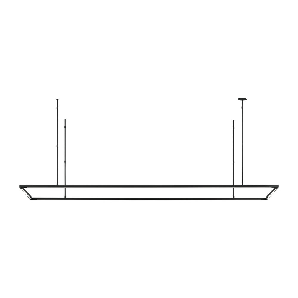 Visual Comfort Modern - LED Linear Suspension - Stagger - Nightshade Black- Union Lighting Luminaires Decor