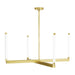 Visual Comfort Modern - LED Chandelier - Phobos - Natural Brass- Union Lighting Luminaires Decor