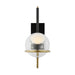 Visual Comfort Modern - LED Wall Sconce - Crosby - Glossy Black/Natural Brass- Union Lighting Luminaires Decor