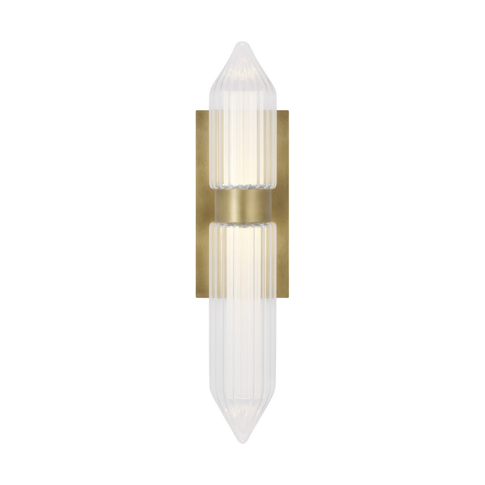 Visual Comfort Modern - LED Wall Sconce - Langston - Plated Brass- Union Lighting Luminaires Decor