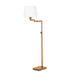 Regina Andrew Canada - One Light Floor Lamp - Virtue - Natural Brass- Union Lighting Luminaires Decor