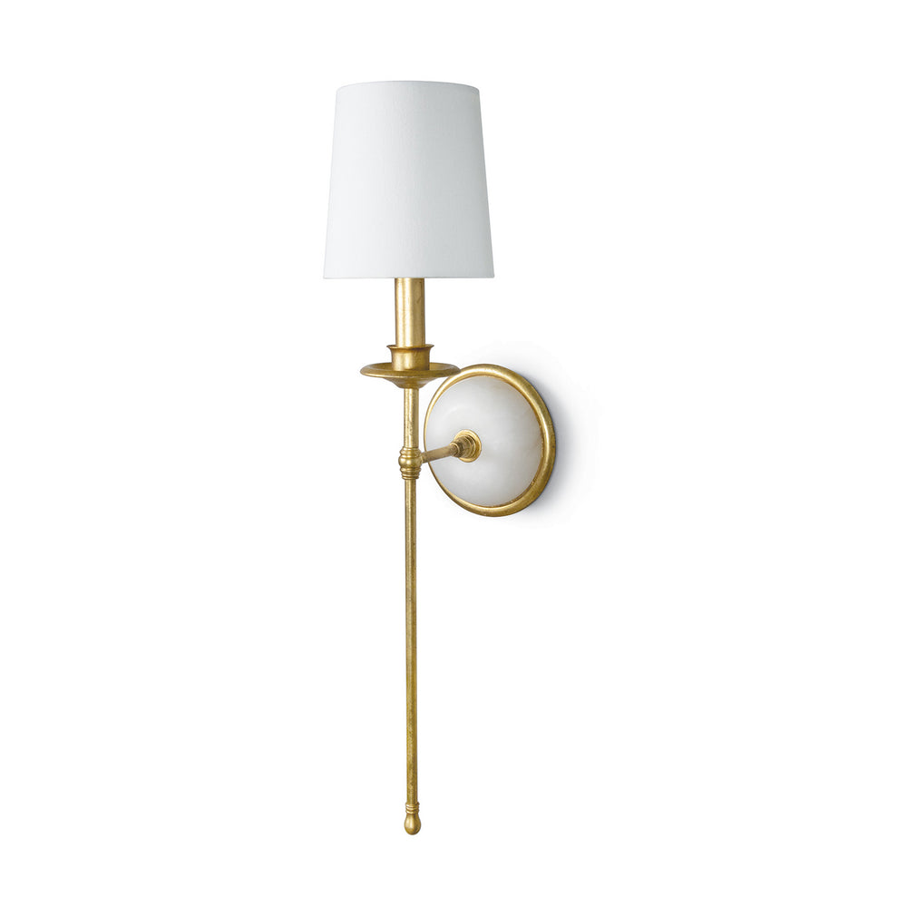 Regina Andrew Canada - One Light Wall Sconce - Fisher - Gold Leaf- Union Lighting Luminaires Decor