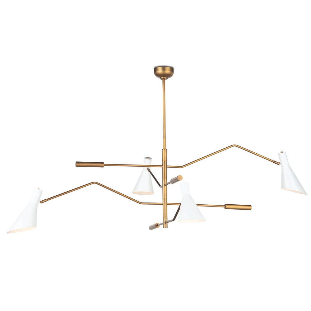 Regina Andrew Canada - Four Light Chandelier - Spyder - White- Union Lighting Luminaires Decor