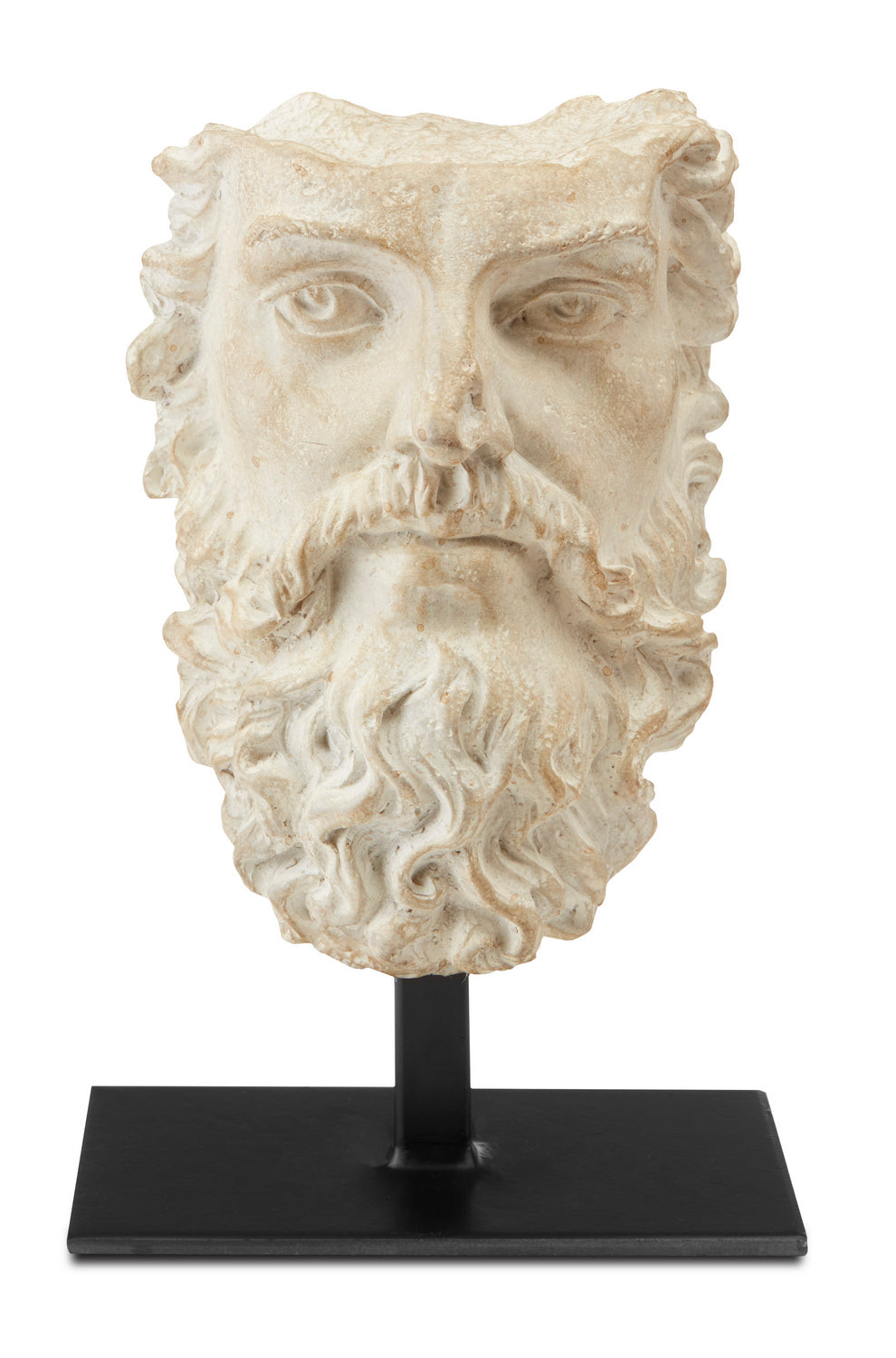 Currey and Company - Head of Zeus - Head of Zeus - Aged Beige/Black- Union Lighting Luminaires Decor