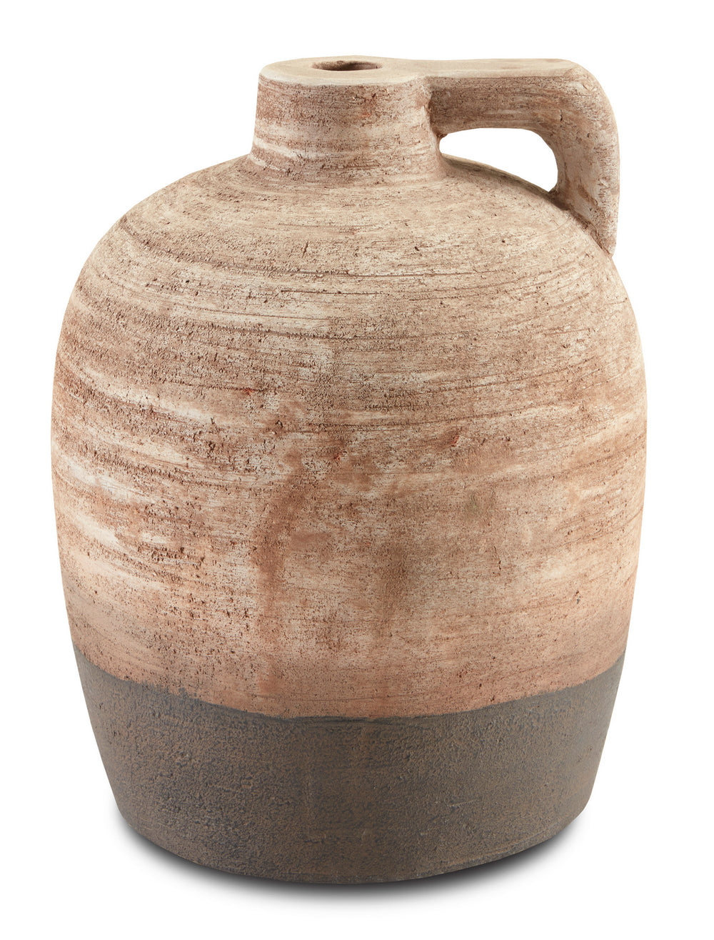 Currey and Company - Vase - Terre d'Argile Collection - Natural/Black- Union Lighting Luminaires Decor