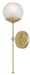 Currey and Company - One Light Wall Sconce - Montview Collection - Brushed Brass- Union Lighting Luminaires Decor
