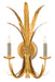 Currey and Company - Two Light Wall Sconce - Bette Collection - Grecian Gold Leaf- Union Lighting Luminaires Decor