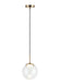 Matteo Canada - LED Pendant - Boble - Aged Gold Brass- Union Lighting Luminaires Decor