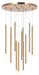 Matteo Canada - 12 Light Pendant - Reigndrop - Aged Gold Brass- Union Lighting Luminaires Decor