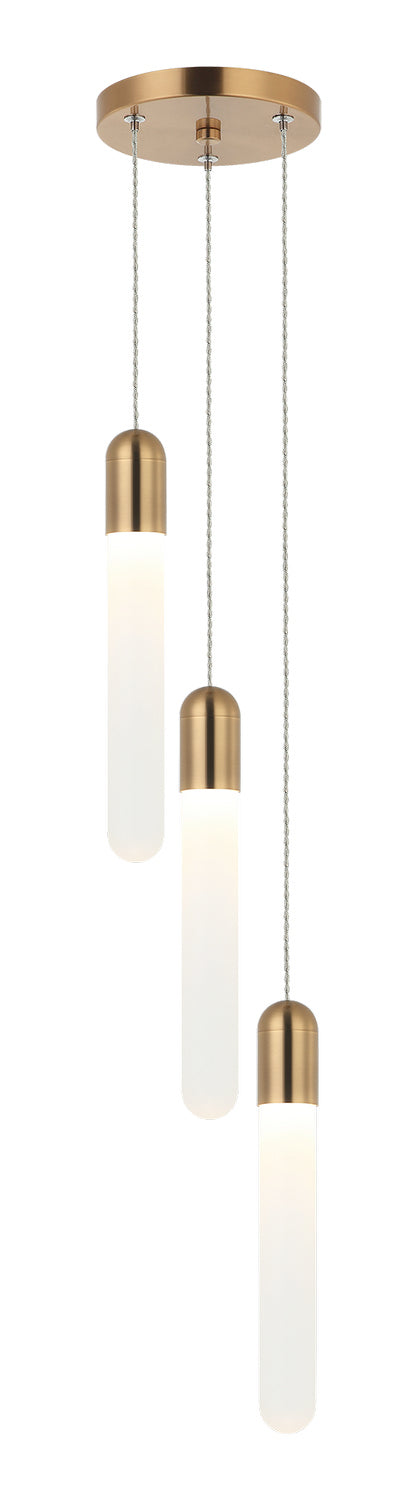 Matteo Canada - LED Pendant - Aydin - Aged Gold Brass- Union Lighting Luminaires Decor