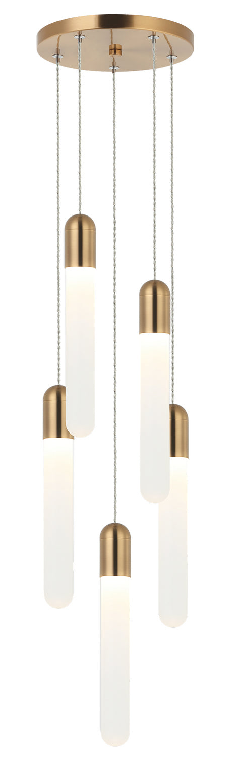 Matteo Canada - LED Pendant - Aydin - Aged Gold Brass- Union Lighting Luminaires Decor