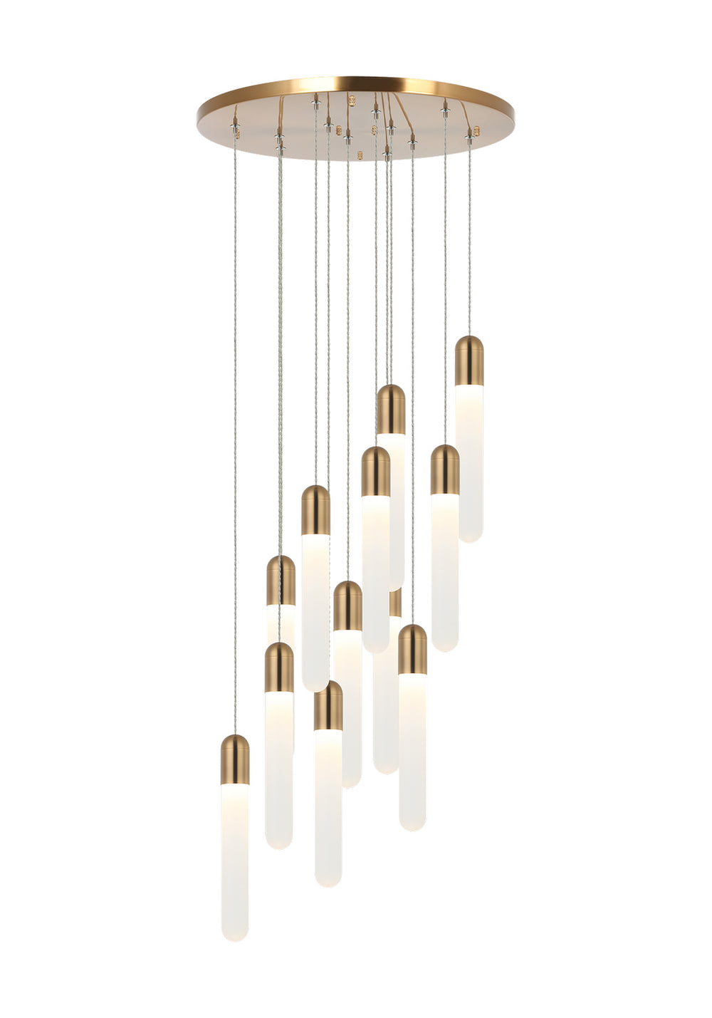 Matteo Canada - LED Pendant - Aydin - Aged Gold Brass- Union Lighting Luminaires Decor