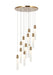 Matteo Canada - LED Pendant - Aydin - Aged Gold Brass- Union Lighting Luminaires Decor
