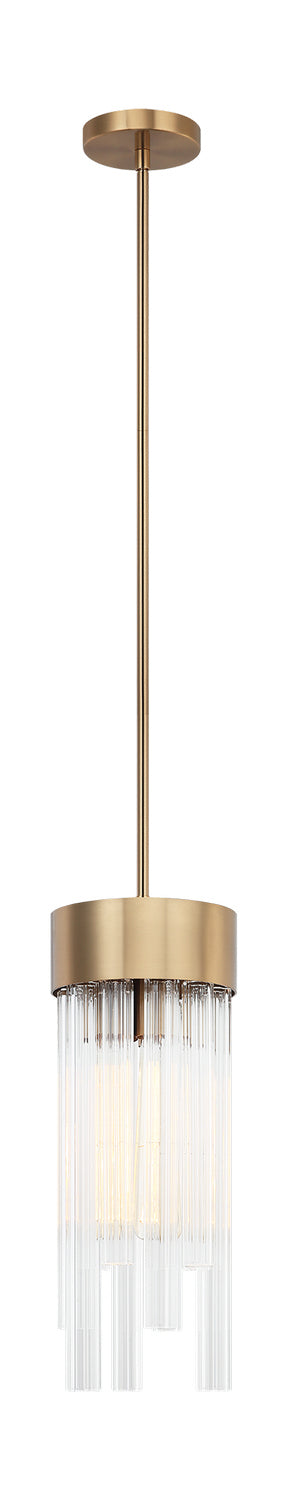 Matteo Canada - Three Light Pendant - Kellan - Aged Gold Brass- Union Lighting Luminaires Decor