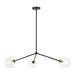 Matteo Canada - Three Light Pendant - Novo - Black- Union Lighting Luminaires Decor