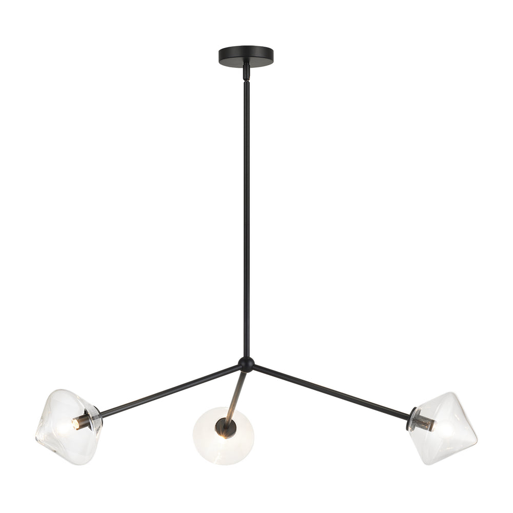 Matteo Canada - Three Light Pendant - Novo - Black- Union Lighting Luminaires Decor