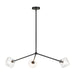 Matteo Canada - Three Light Pendant - Novo - Black- Union Lighting Luminaires Decor