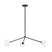 Matteo Canada - Three Light Pendant - Novo - Black- Union Lighting Luminaires Decor