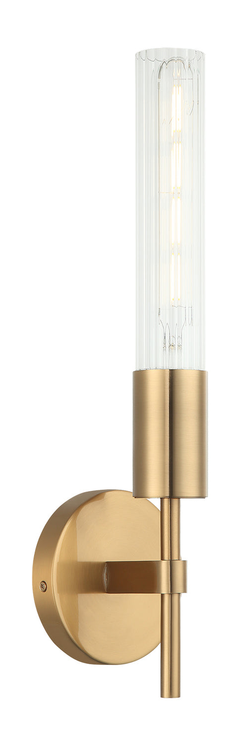 Matteo Canada - One Light Vanity - Lumière - Aged Gold Brass- Union Lighting Luminaires Decor