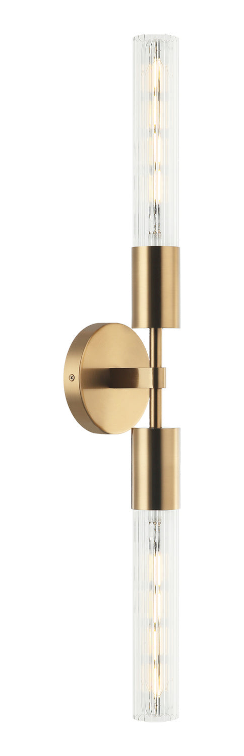 Matteo Canada - Two Light Vanity - Lumière - Aged Gold Brass- Union Lighting Luminaires Decor