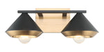 Matteo Canada - Two Light Wall Sconce - Velax - Matte Black- Union Lighting Luminaires Decor