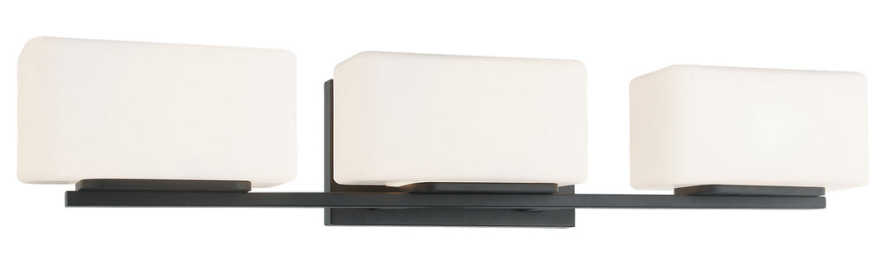 Matteo Canada - Three Light Wall Sconce - Chiclet - Matte Black- Union Lighting Luminaires Decor