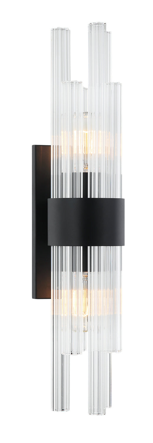 Matteo Canada - Two Light Wall Sconce - Kellan - Matte Black- Union Lighting Luminaires Decor