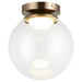 Matteo Canada - LED Flush Mount - Boble - Aged Gold Brass- Union Lighting Luminaires Decor