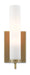 Currey and Company - One Light Wall Sconce - Brindisi - Antique Brass/Opaque- Union Lighting Luminaires Decor
