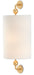 Currey and Company - One Light Wall Sconce - Tavey Collection - Contemporary Gold Leaf- Union Lighting Luminaires Decor