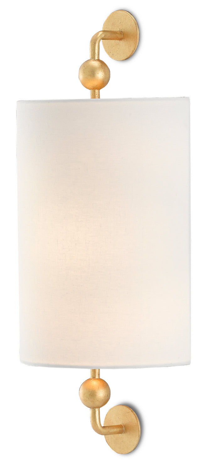 Currey and Company - One Light Wall Sconce - Tavey Collection - Contemporary Gold Leaf- Union Lighting Luminaires Decor