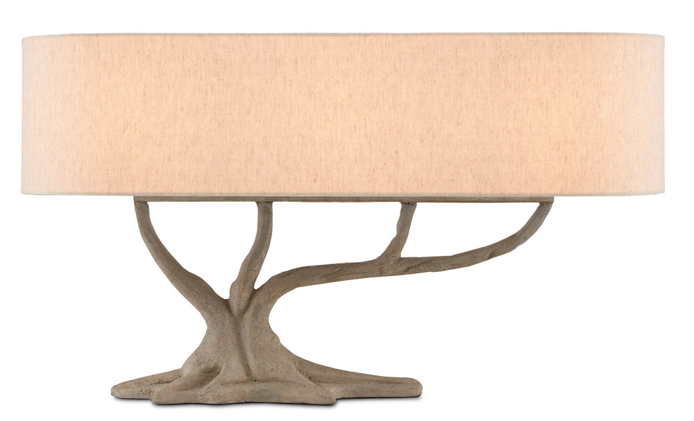 Currey and Company - Three Light Table Lamp - Cotswold Table Lamp - Concrete- Union Lighting Luminaires Decor