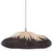 Currey and Company - One Light Pendant - Comme Des Paniers - Natural/Black/Khaki- Union Lighting Luminaires Decor