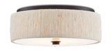 Currey and Company - One Light Flush Mount - Tyrone - Natural/Black/White- Union Lighting Luminaires Decor