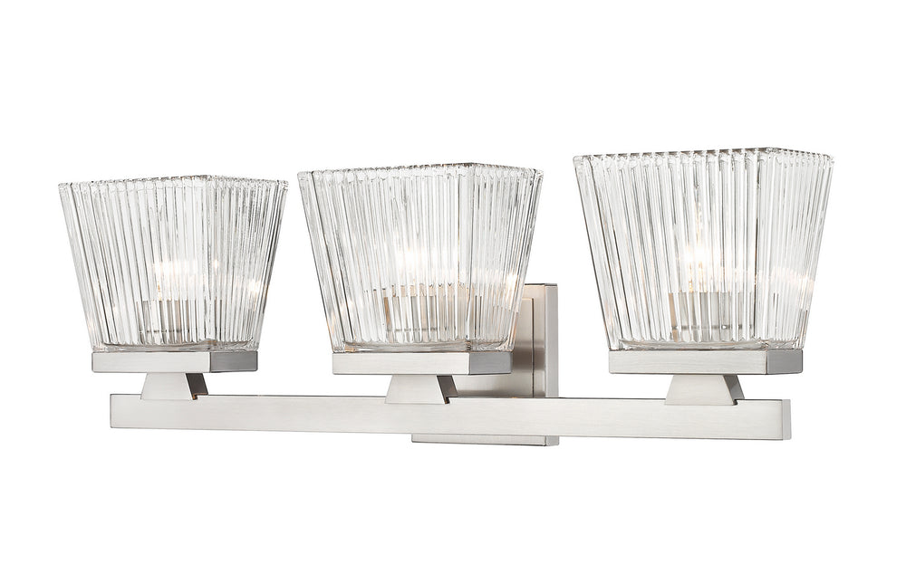 Z-Lite Canada - Three Light Vanity - Astor - Brushed Nickel- Union Lighting Luminaires Decor