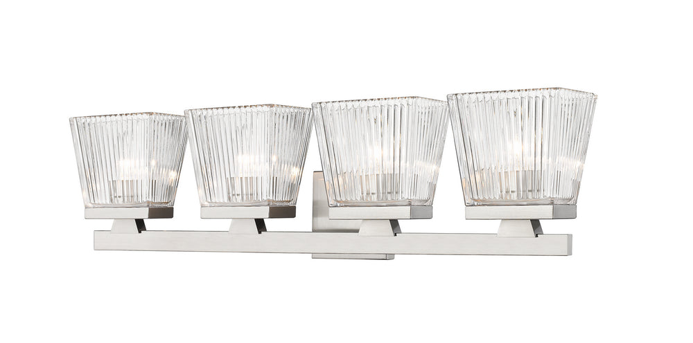 Z-Lite Canada - Four Light Vanity - Astor - Brushed Nickel- Union Lighting Luminaires Decor