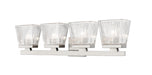 Z-Lite Canada - Four Light Vanity - Astor - Brushed Nickel- Union Lighting Luminaires Decor