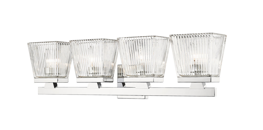 Z-Lite Canada - Four Light Vanity - Astor - Chrome- Union Lighting Luminaires Decor